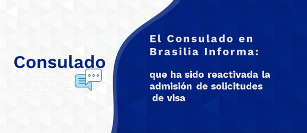 Consulado de Colombia en Brasilia informa que ha sido reactivada la admisión de visa